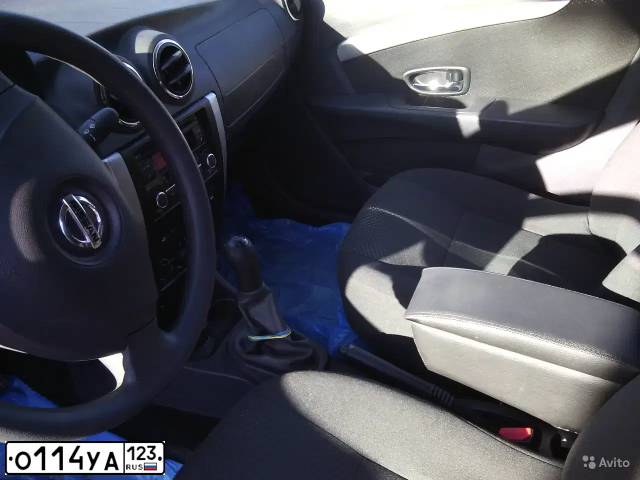 Фото автомобиля NISSAN ALMERA /AVTOVAZ/, 2015 — госномер О114УА123. Цвет: Белый