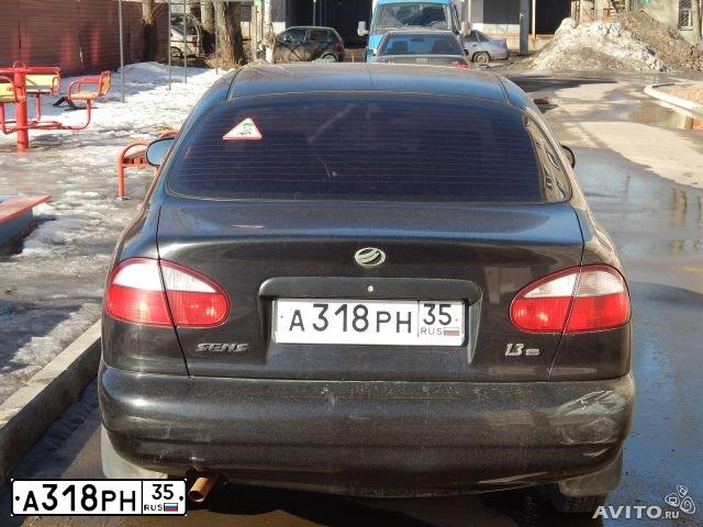 Фото автомобиля ZAZ SENS, 2009 — госномер А318РН35. Цвет: СЕРО-ЧЕРНЫЙ