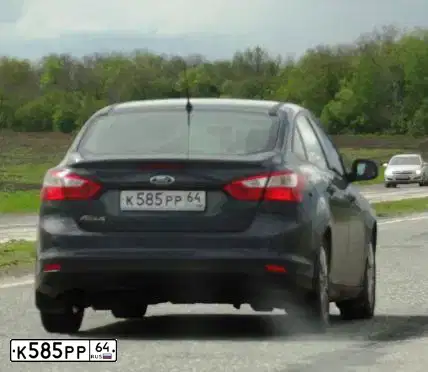Фото автомобиля SKODA OCTAVIA, 2004 — госномер К585РР64. Цвет: ТЕМНО СИНИЙ
