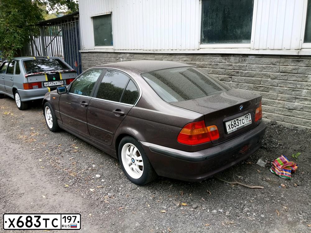 Фото автомобиля БМВ 320IА, 2001 — госномер Т860СР73. Цвет: ФИОЛЕТОВЫЙ