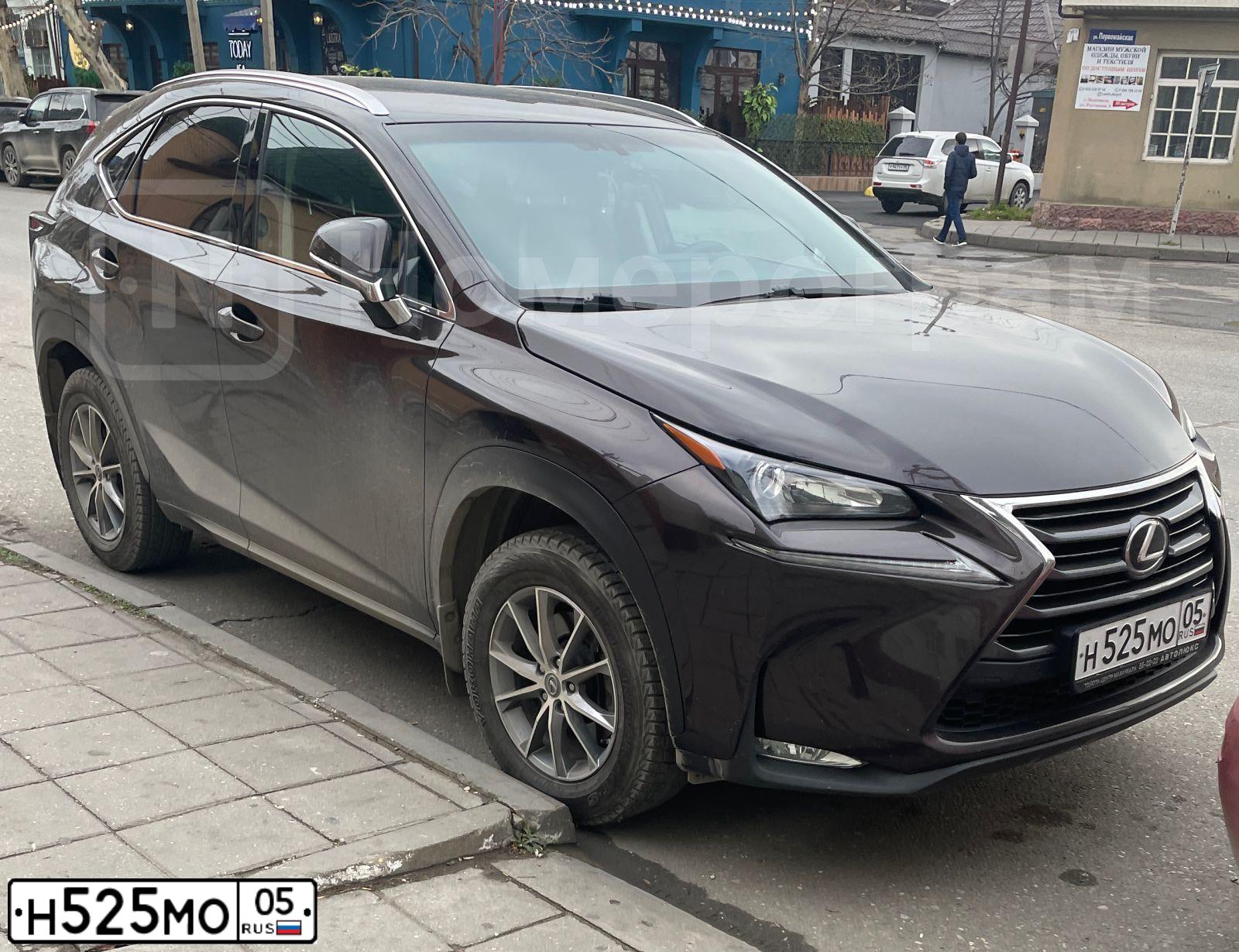 Фото автомобиля LEXUS NX, 2015 — госномер Н525МО05. Цвет: бронзовый