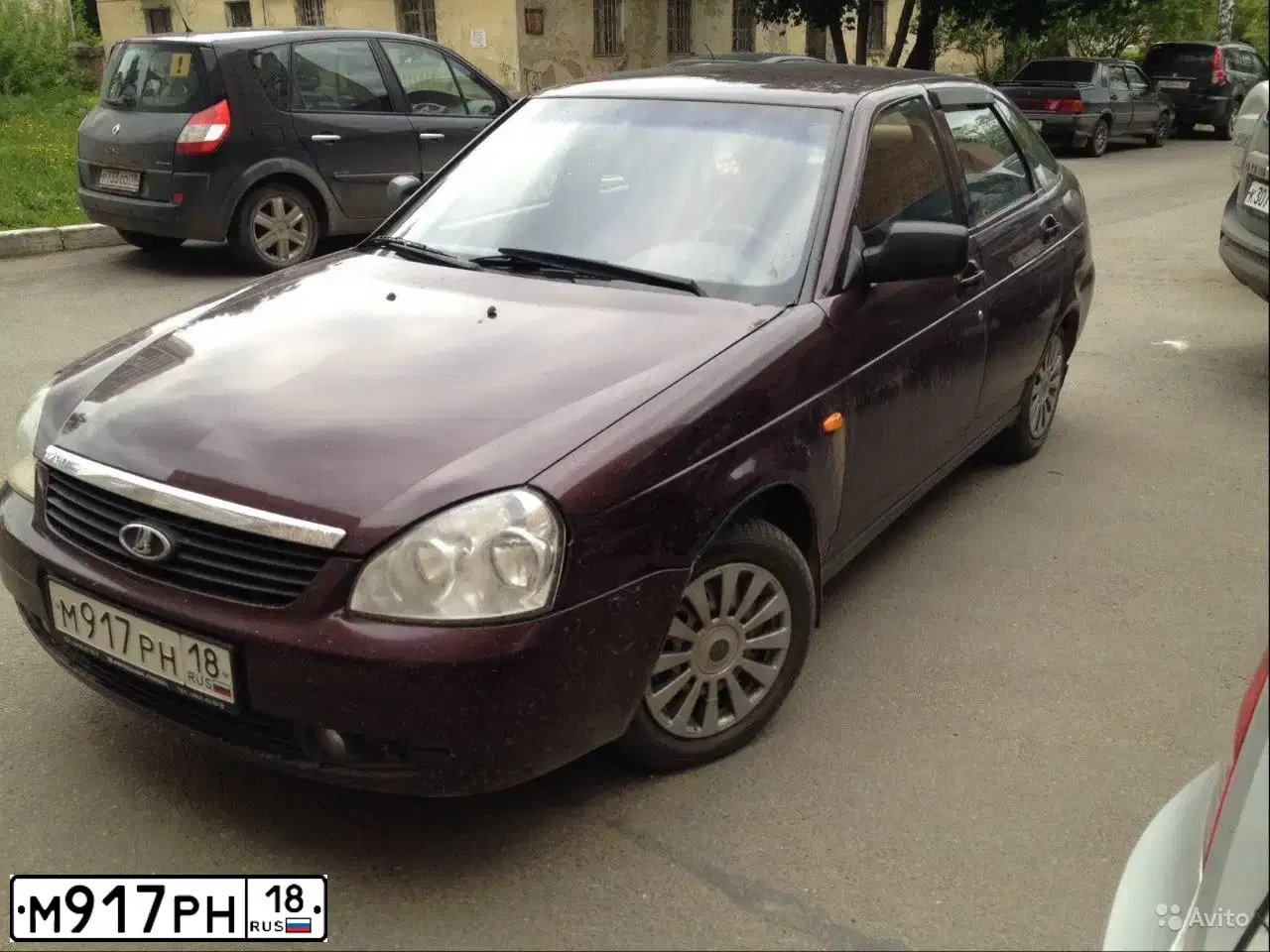 Фото автомобиля LADA 2172 PRIORA, 2008 — госномер К155РВ154. Цвет: ТЕМНО-ВИШНЕВЫЙ