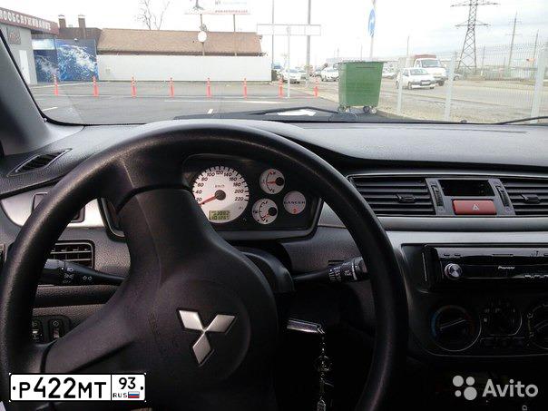 Фото автомобиля MITSUBISHI LANCER, 2006 — госномер А345КТ761. Цвет: СЕРЫЙ