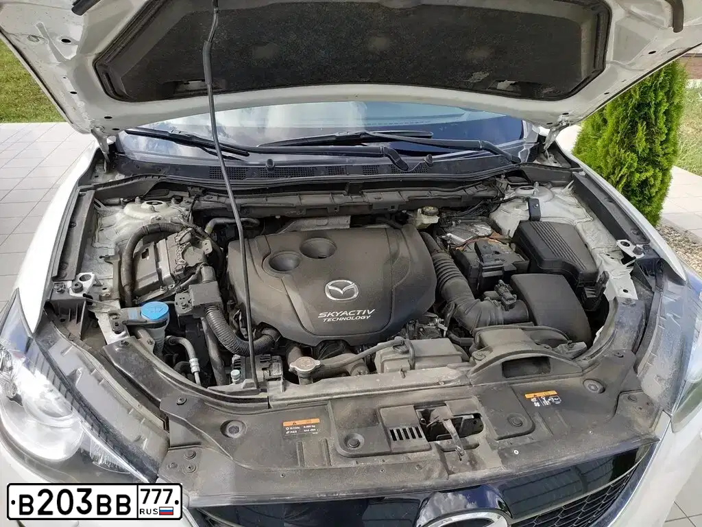 Фото автомобиля MAZDA CX-5, 2013 — госномер А911СТ92. Цвет: Белый