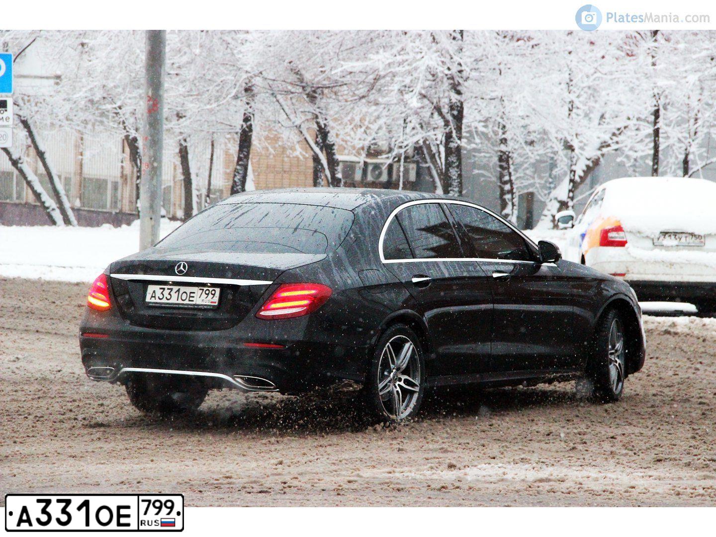 Фото автомобиля MERCEDES E-KLASSE, 2019 — госномер А331ОЕ799. Цвет: ЧЕРНЫЙ