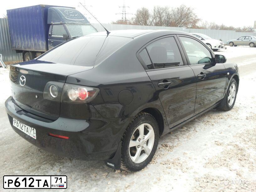 Фото автомобиля MAZDA 3, 2007 — госномер Н003ЕВ71. Цвет: ЧЕРНЫЙ
