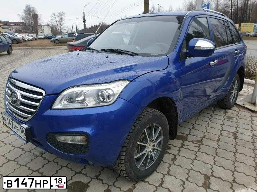 Фото автомобиля LIFAN X 60, 2013 — госномер Х264СУ18. Цвет: синий