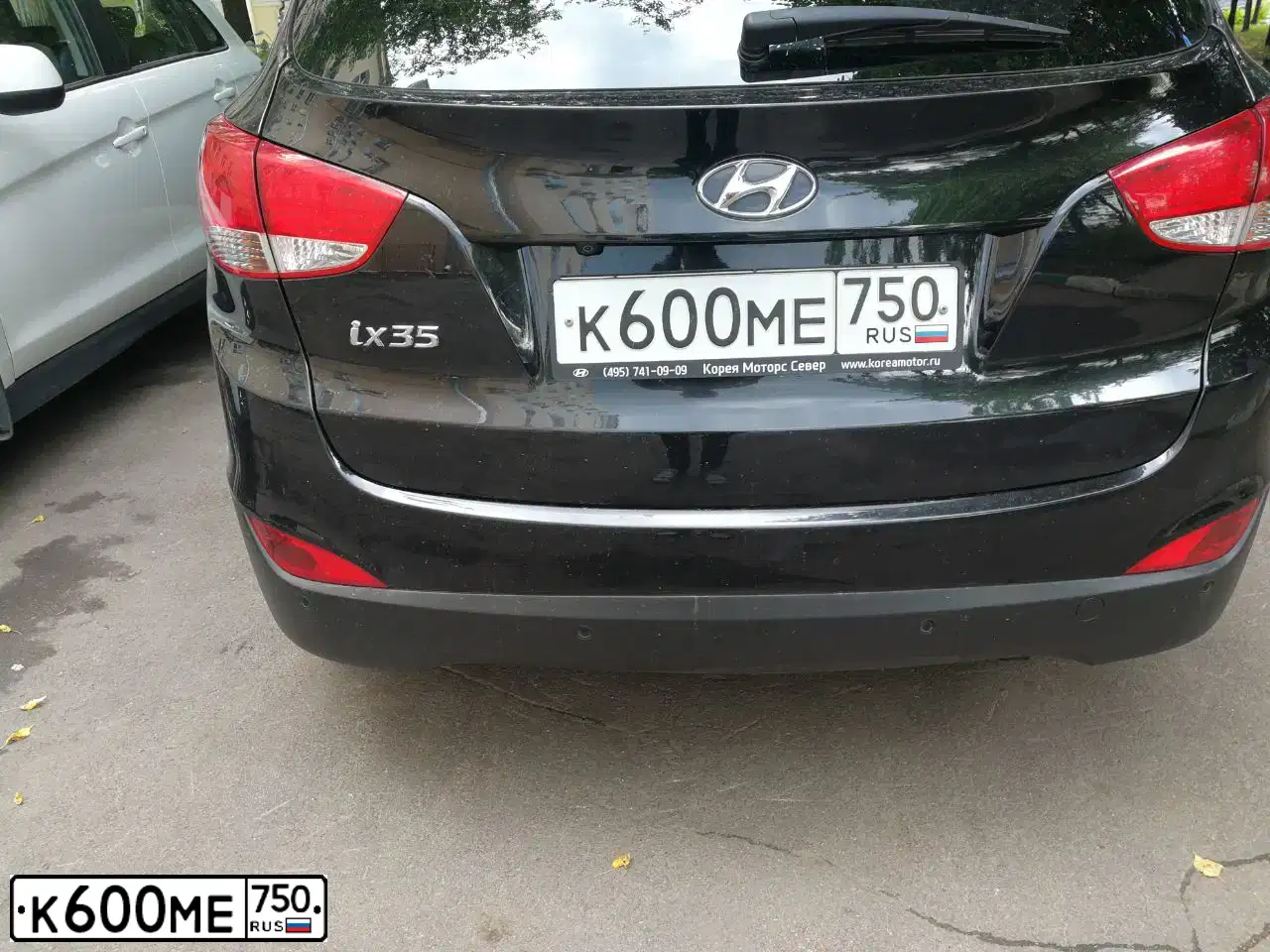 Фото автомобиля HYUNDAI IX35, 2014 — госномер К600МЕ750. Цвет: ЧЕРНЫЙ