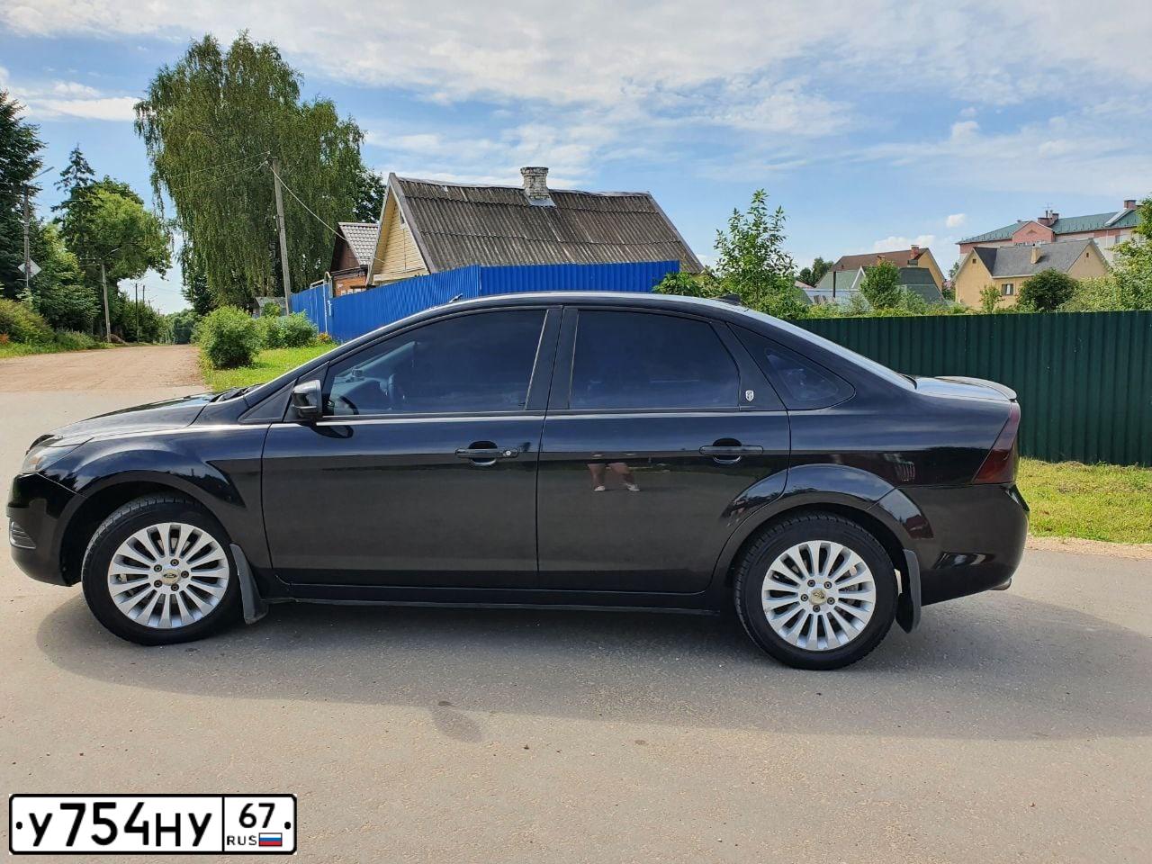 Фото автомобиля FORD FOCUS, 2008 — госномер О304КО67. Цвет: ЧЕРНЫЙ