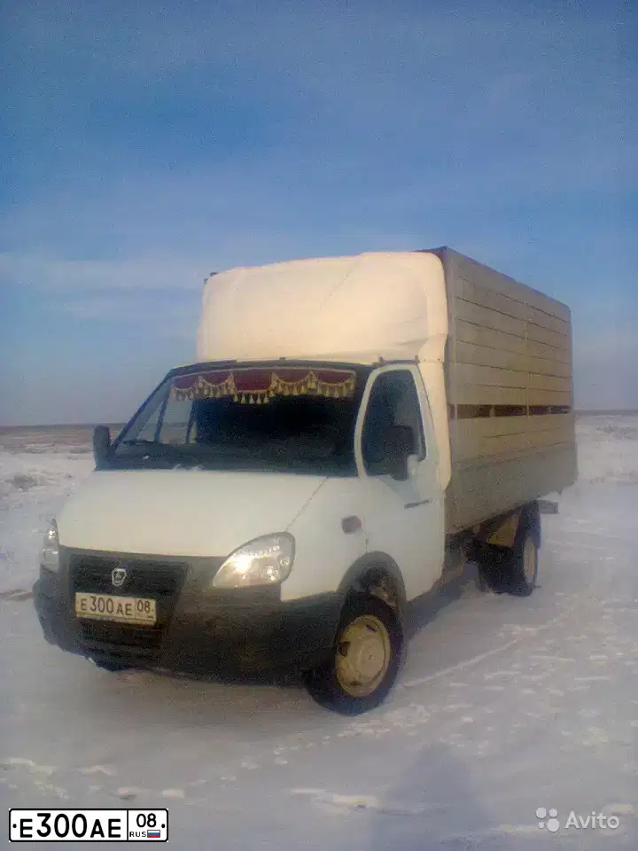 Фото автомобиля GAZ Z 3302 GAZEL, 2013 — госномер Е300АЕ08. Цвет: Белый