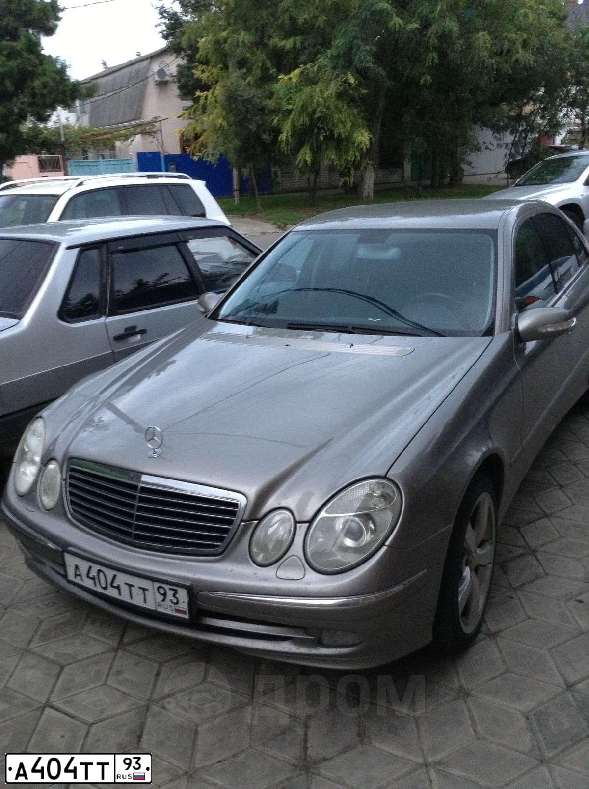 Фото автомобиля MERCEDES E-KLASSE, 2003 — госномер А777СВ123. Цвет: СВЕТЛО-СЕРЫЙ