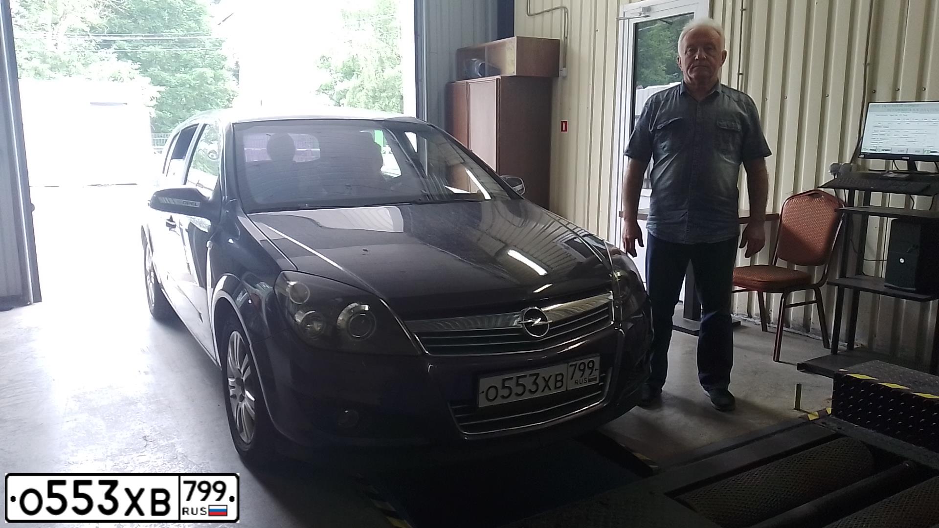 Фото автомобиля OPEL ASTRA, 2007 — госномер С536ВС977. Цвет: темно-серый