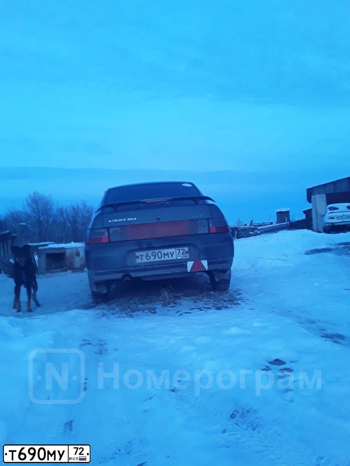 Фото автомобиля LADA 2110 LADA, 2006 — госномер Т690МУ72. Цвет: СЕРО-СИНЕ-ЗЕЛЕНЫЙ