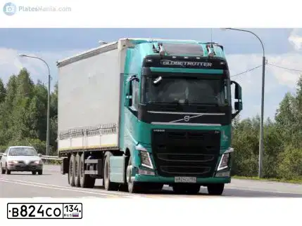 Фото автомобиля VOLVO FH, 2016 — госномер Р707ЕХ126. Цвет: ЗЕЛЕНЫЙ