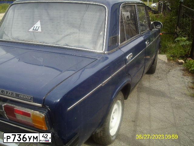 Фото автомобиля LADA 2106, 1981 — госномер Р736УМ42. Цвет: ТЕМНО СИНИЙ