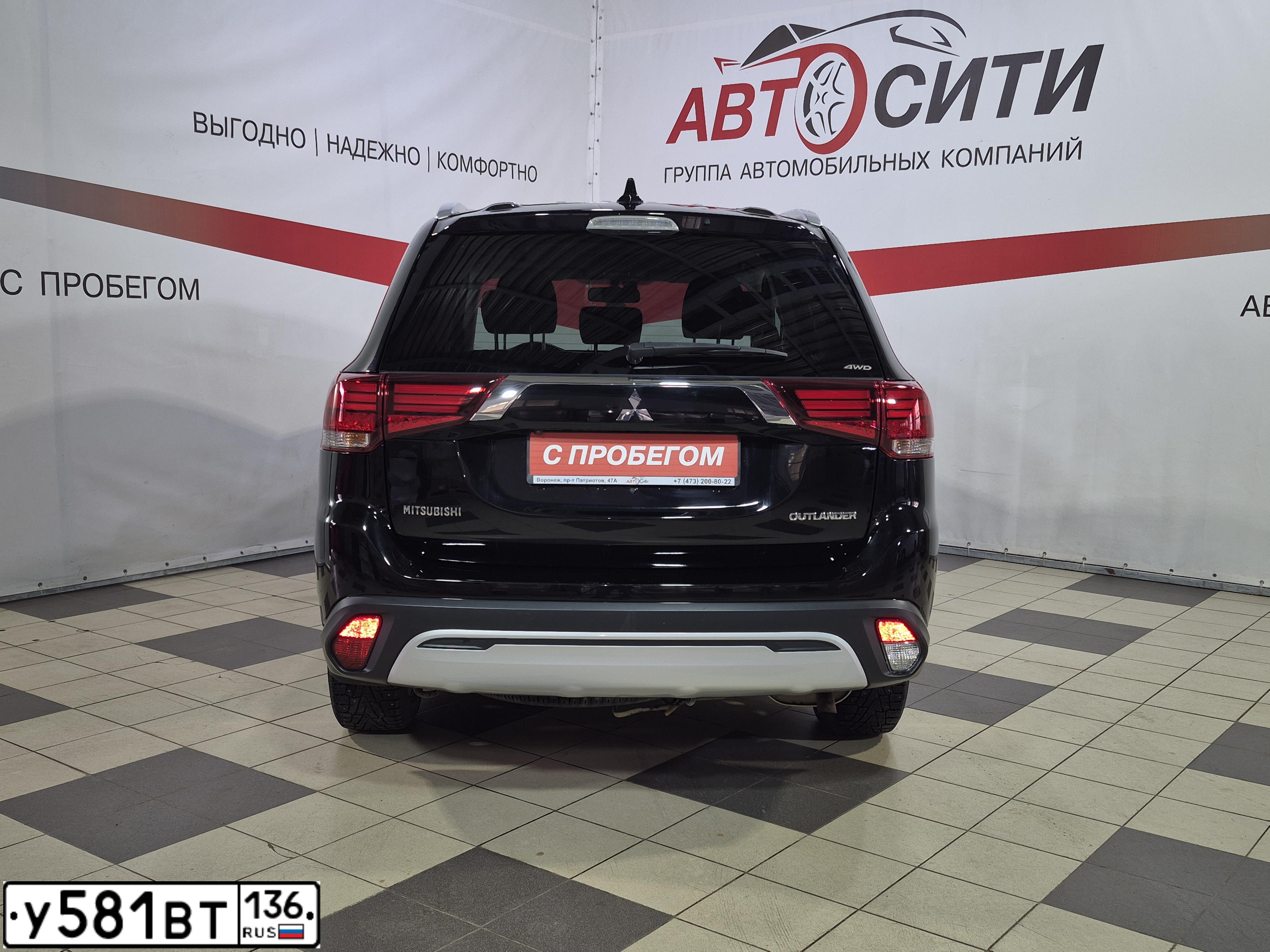 Фото автомобиля МИЦУБИСИ ОУТЛАНДЕР, 2019 — госномер С315НО136. Цвет: ЧЕРНЫЙ