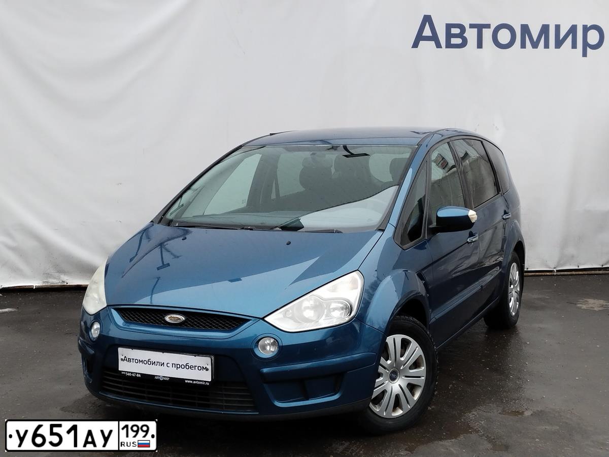 Фото автомобиля FORD S MAX, 2008 — госномер Т715КН977. Цвет: синий