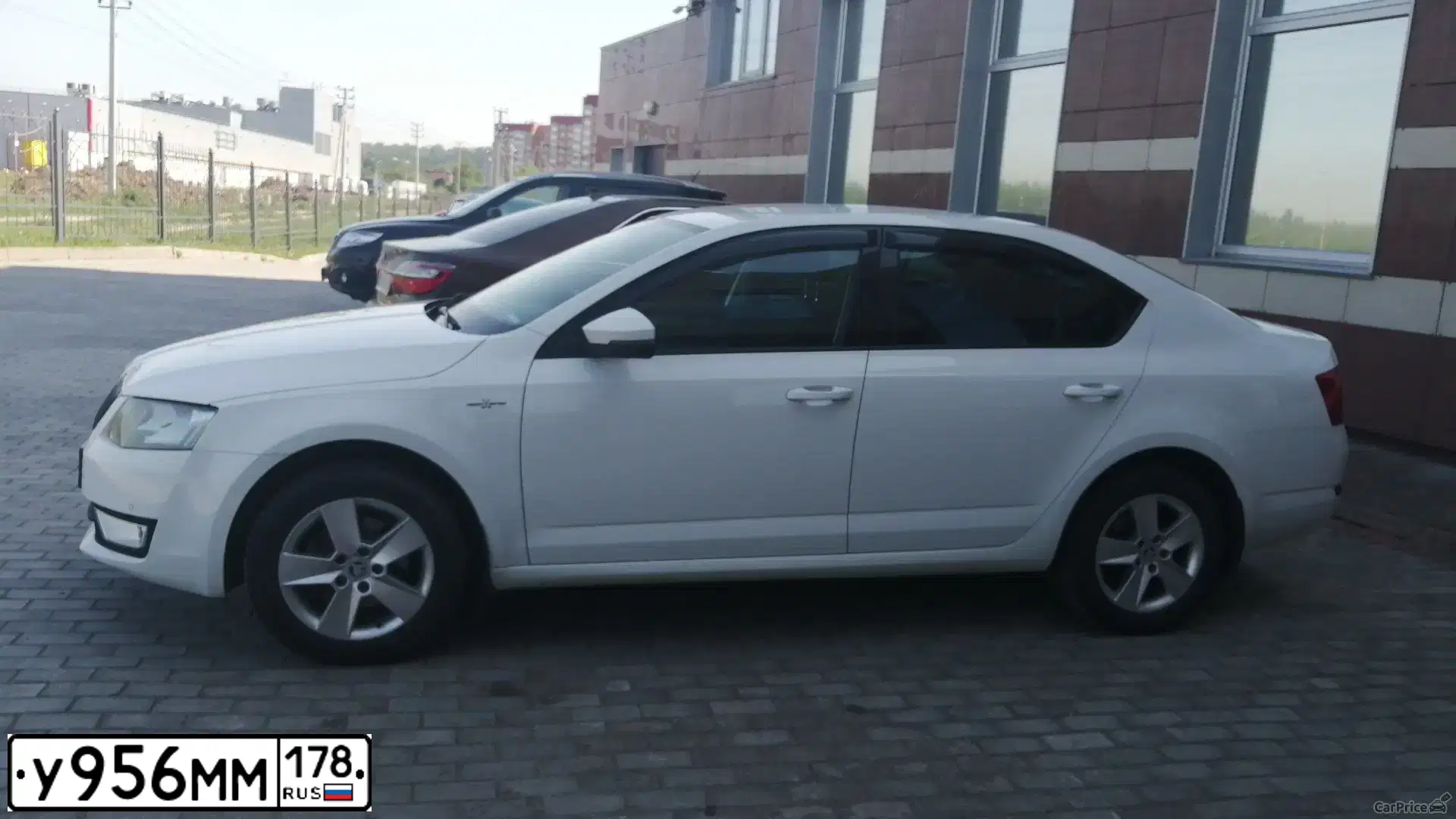 Фото автомобиля SKODA OCTAVIA, 2016 — госномер У956ММ178. Цвет: Белый