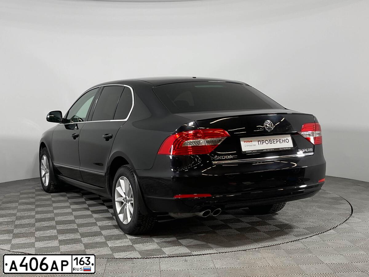 Фото автомобиля SKODA SUPERB, 2014 — госномер А880ОХ763. Цвет: ЧЕРНЫЙ
