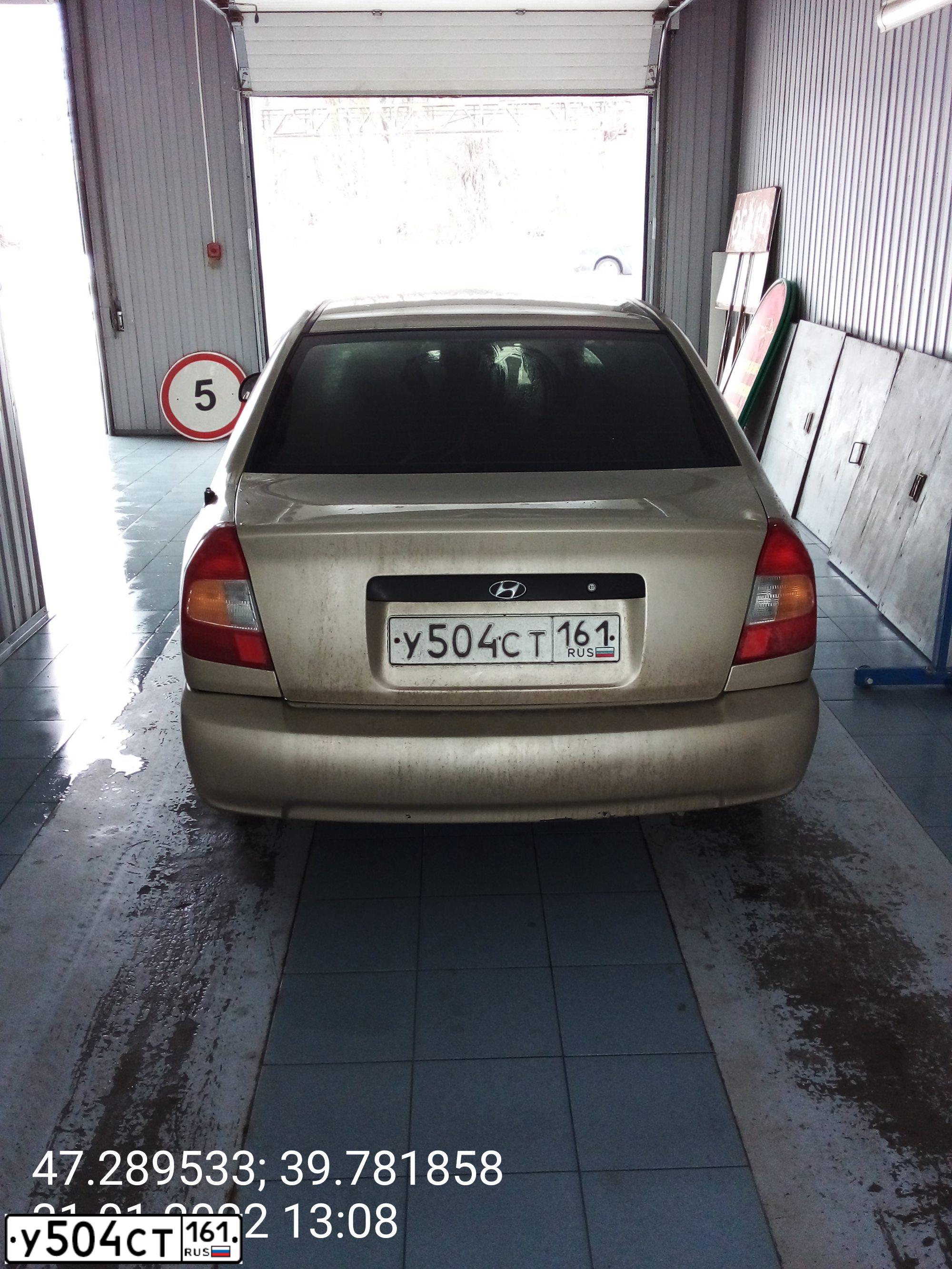 Фото автомобиля TAGAZ ACCENT, 2005 — госномер У504СТ161. Цвет: БЕЖЕВЫЙ