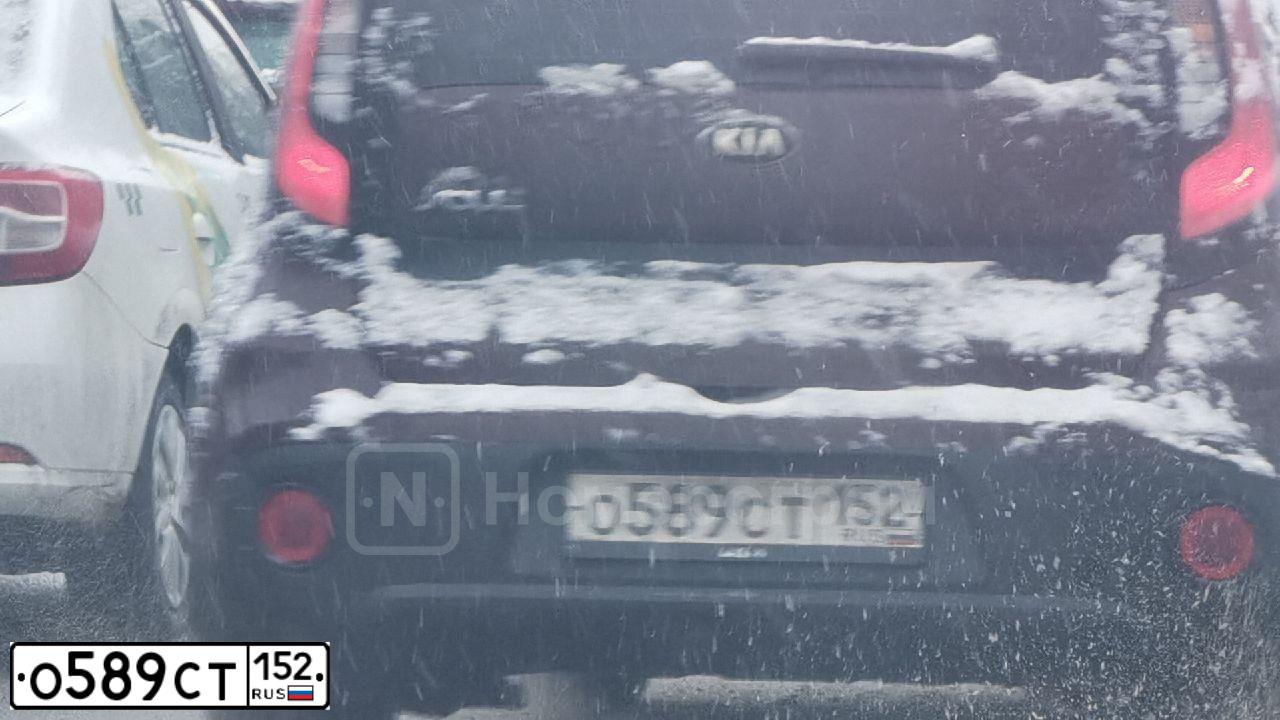 Фото автомобиля KIA SOUL, 2017 — госномер О589СТ152. Цвет: КОРИЧНЕВЫЙ