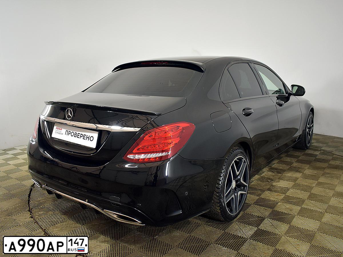 Фото автомобиля MERCEDES C-KLASSE, 2018 — госномер М999НТ198. Цвет: ЧЕРНЫЙ
