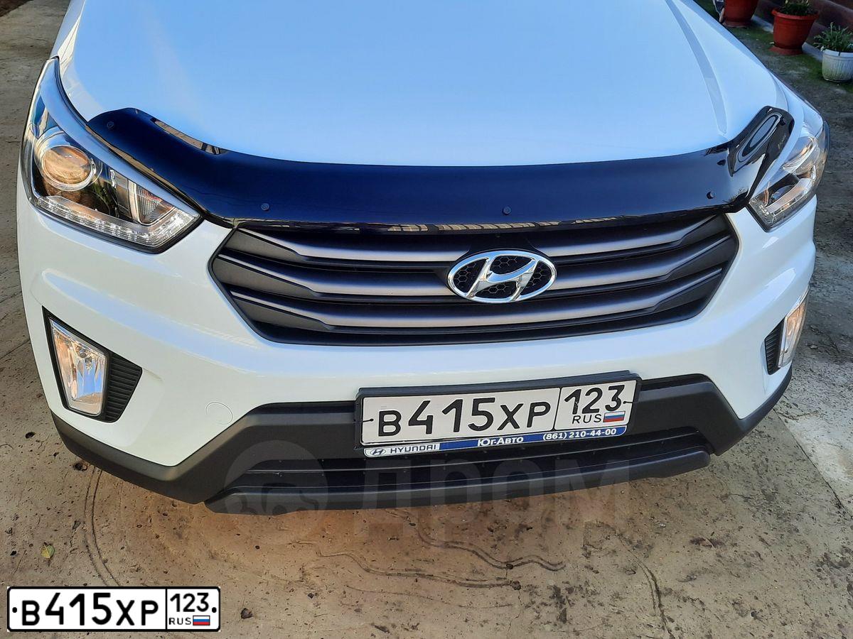 Фото автомобиля HYUNDAI CRETA, 2019 — госномер К626ВК01. Цвет: Белый