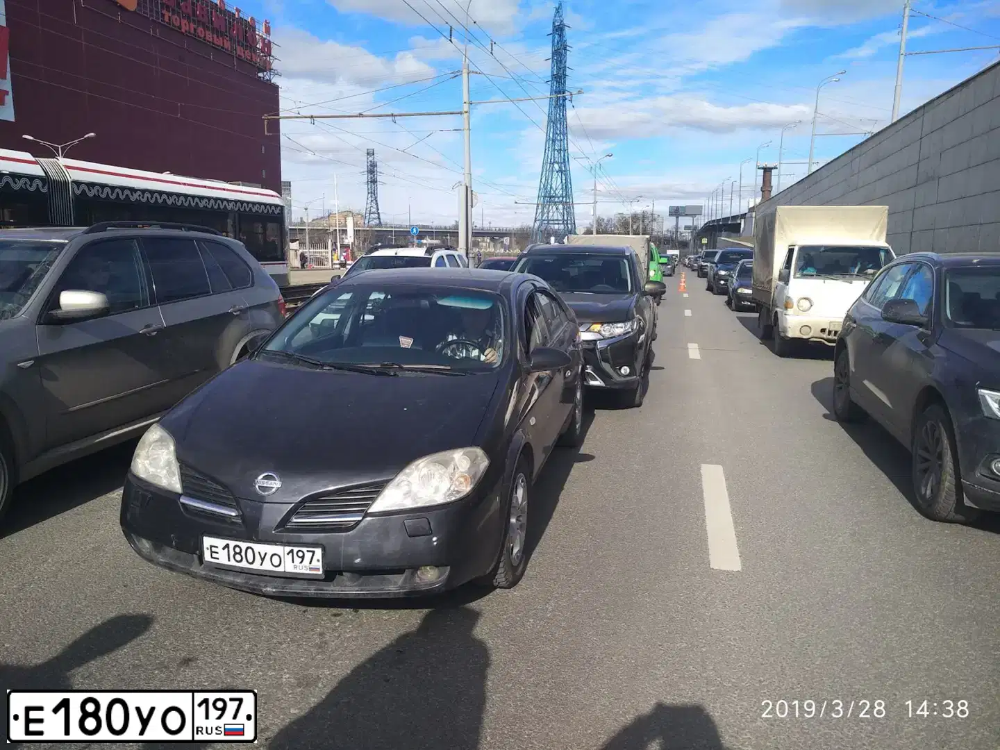 Фото автомобиля NISSAN PRIMERA, 2006 — госномер Т466АК550. Цвет: ЧЕРНЫЙ