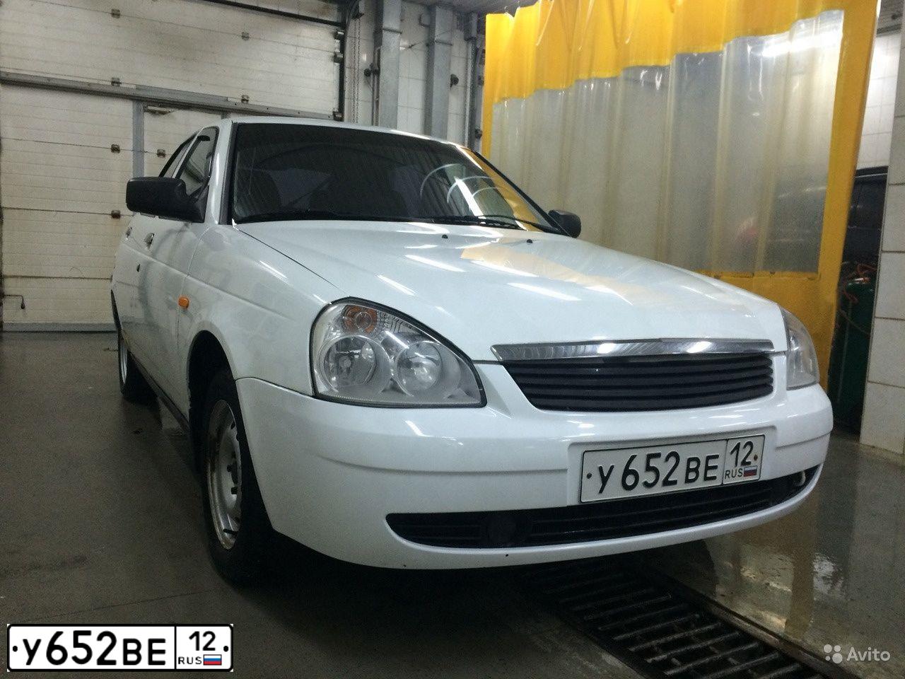 Фото автомобиля LADA PRIORA, 2010 — госномер Х073ХО12. Цвет: Белый