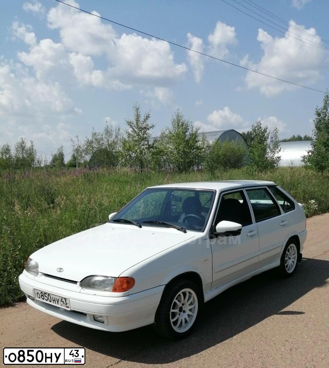 Фото автомобиля LADA 2114 SAMARA, 2011 — госномер Е777ЕТ43. Цвет: Белый