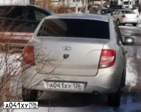 Фото автомобиля LADA 2190 GRANTA, 2015 — госномер А200ВВ177. Цвет: Серебристый