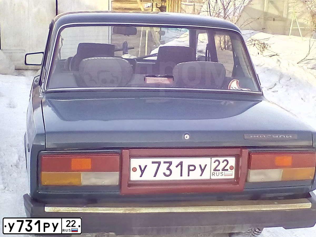 Фото автомобиля LADA 2107, 2001 — госномер У731РУ22. Цвет: СИНЕ-ЗЕЛЕНЫЙ