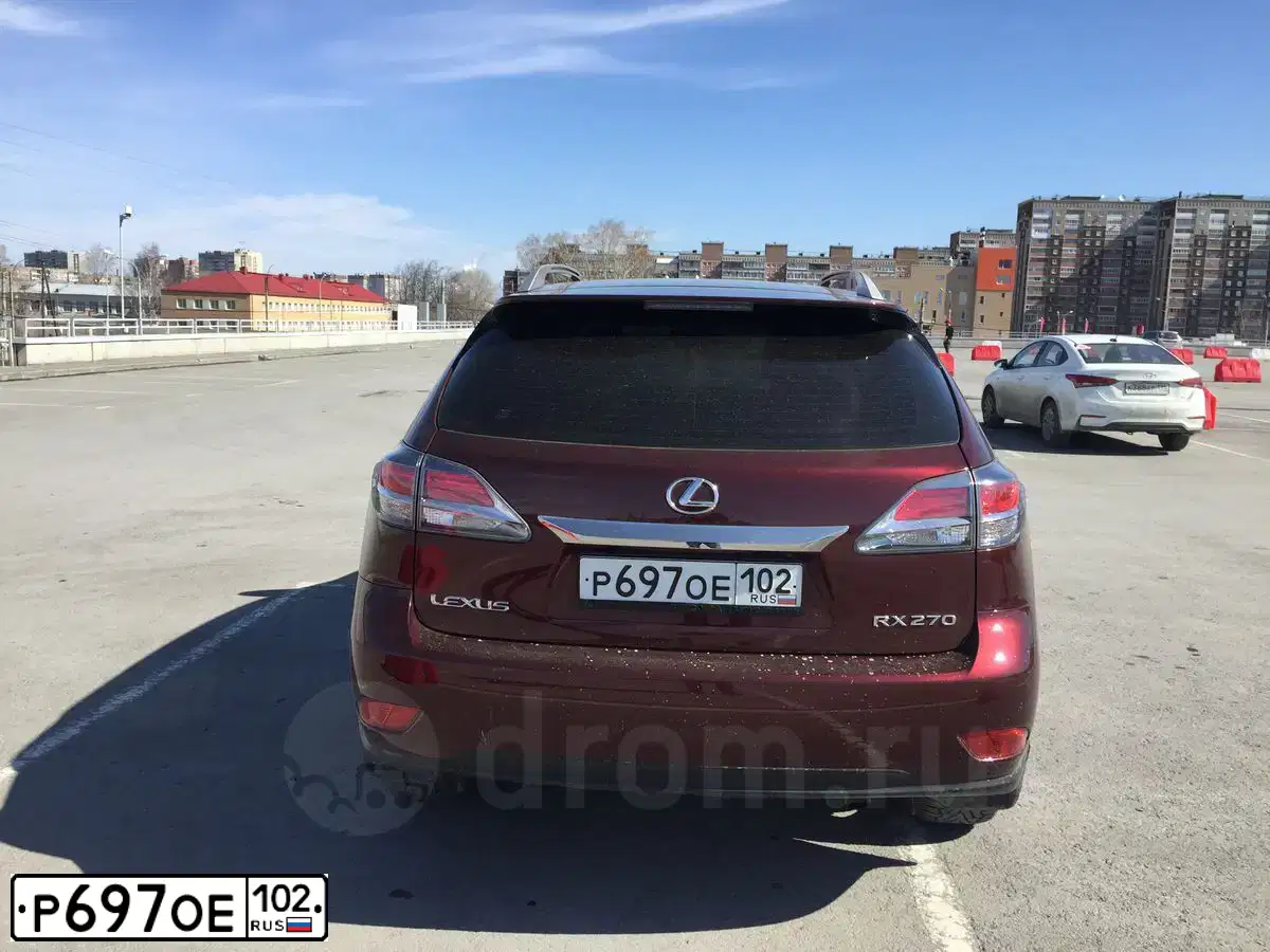 Фото автомобиля LEXUS RX, 2014 — госномер У546СВ72. Цвет: ГРАНАТОВЫЙ
