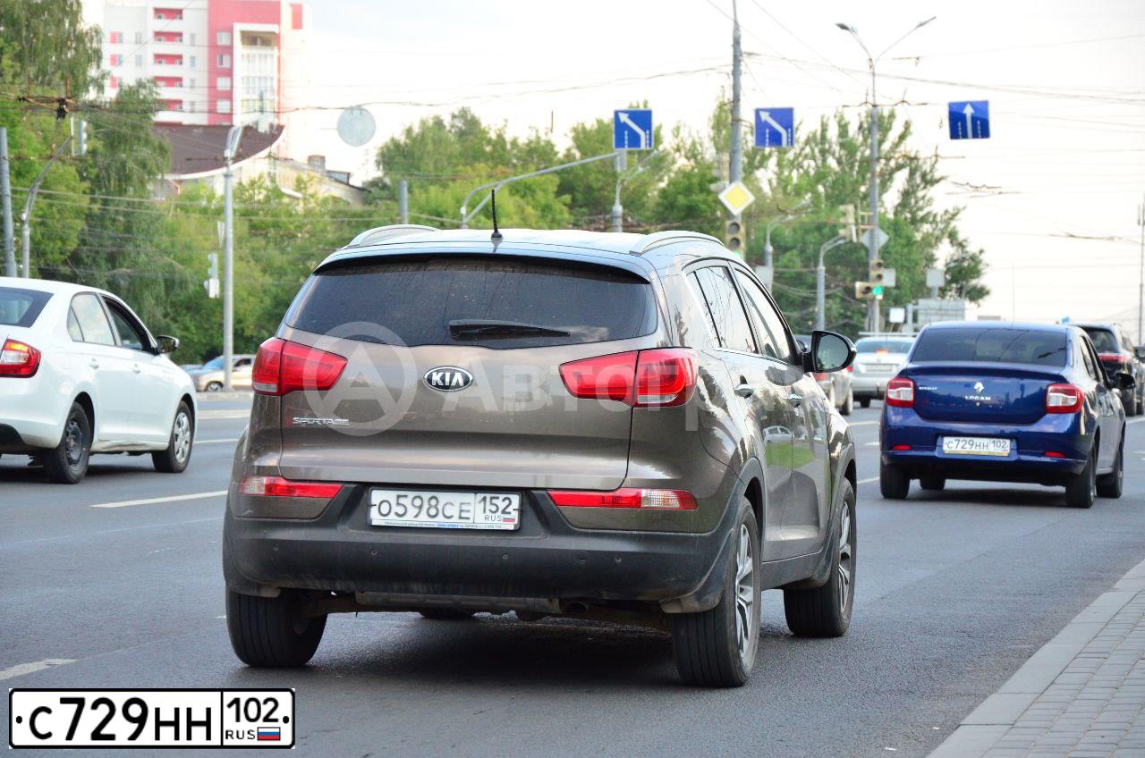 Фото автомобиля RENAULT LOGAN, 2015 — госномер С729НН102. Цвет: СИНИЙ