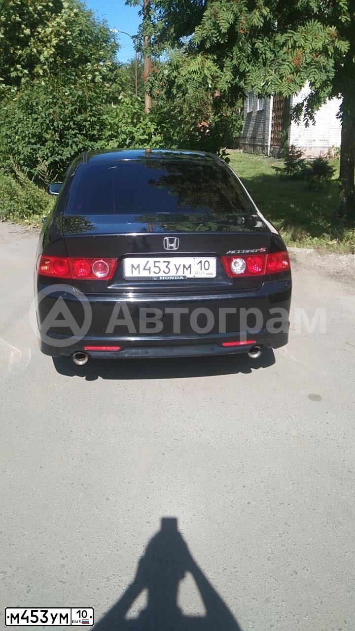 Фото автомобиля HONDA ACCORD, 2007 — госномер Н228КМ10. Цвет: ЧЕРНЫЙ