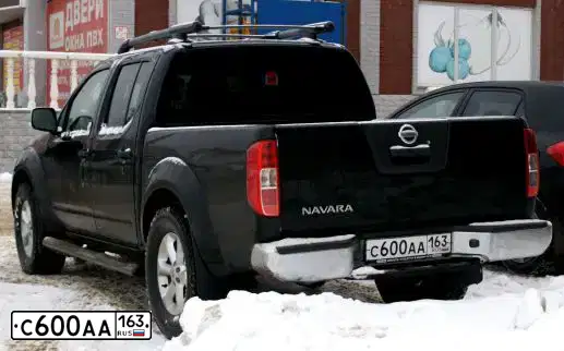 Фото автомобиля NISSAN NAVARA, 2012 — госномер С600АА163. Цвет: ЧЕРНЫЙ