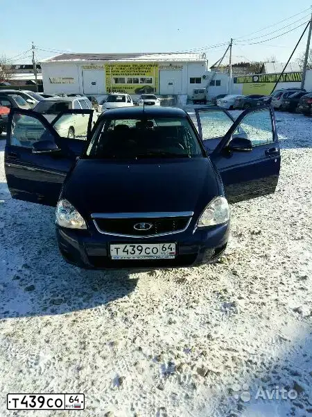 Фото автомобиля LADA 2170 PRIORA, 2015 — госномер В030ОР126. Цвет: синий