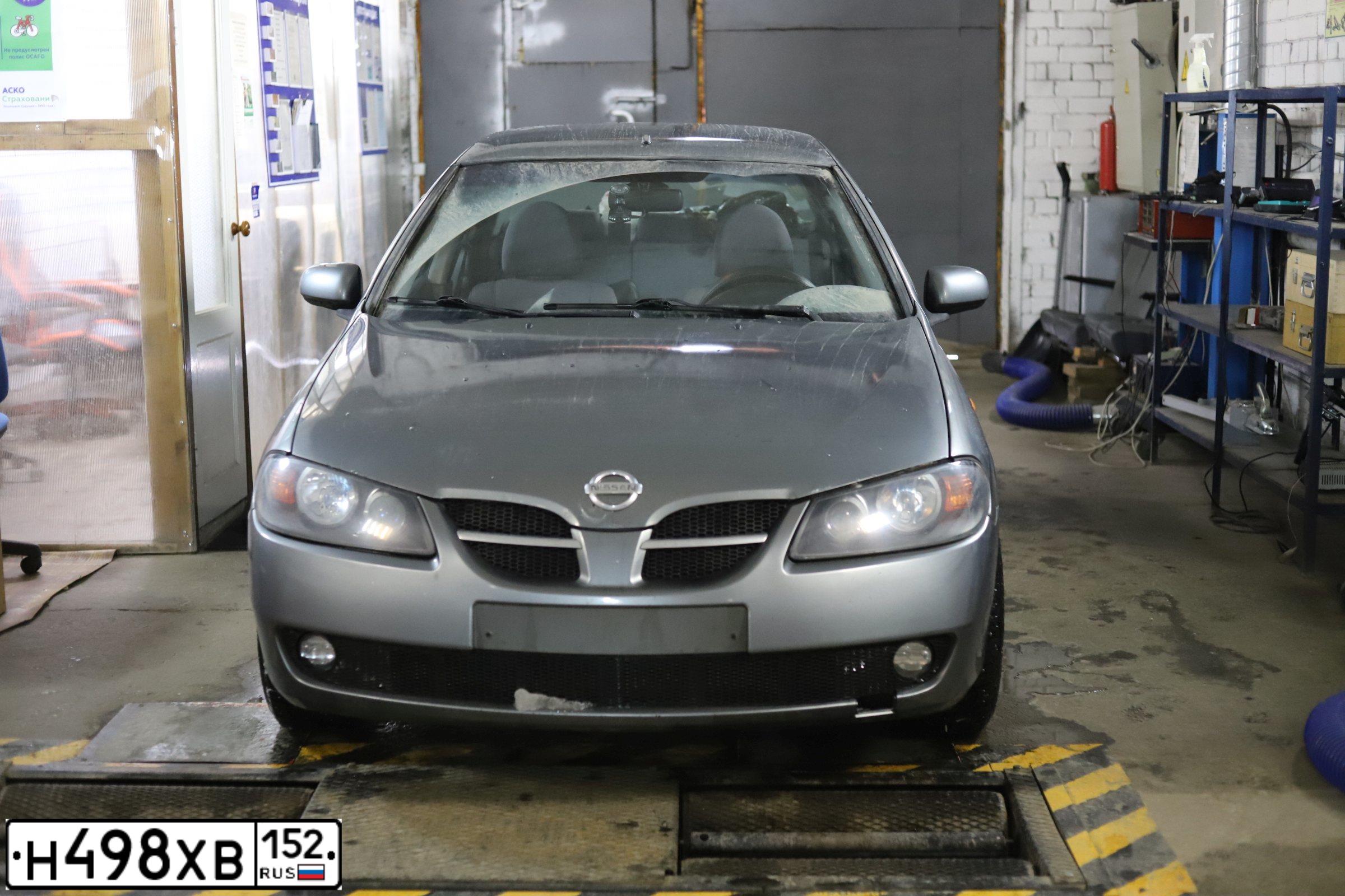 Фото автомобиля NISSAN ALMERA, 2004 — госномер В127НУ37. Цвет: ТЕМНО - СЕРЫЙ