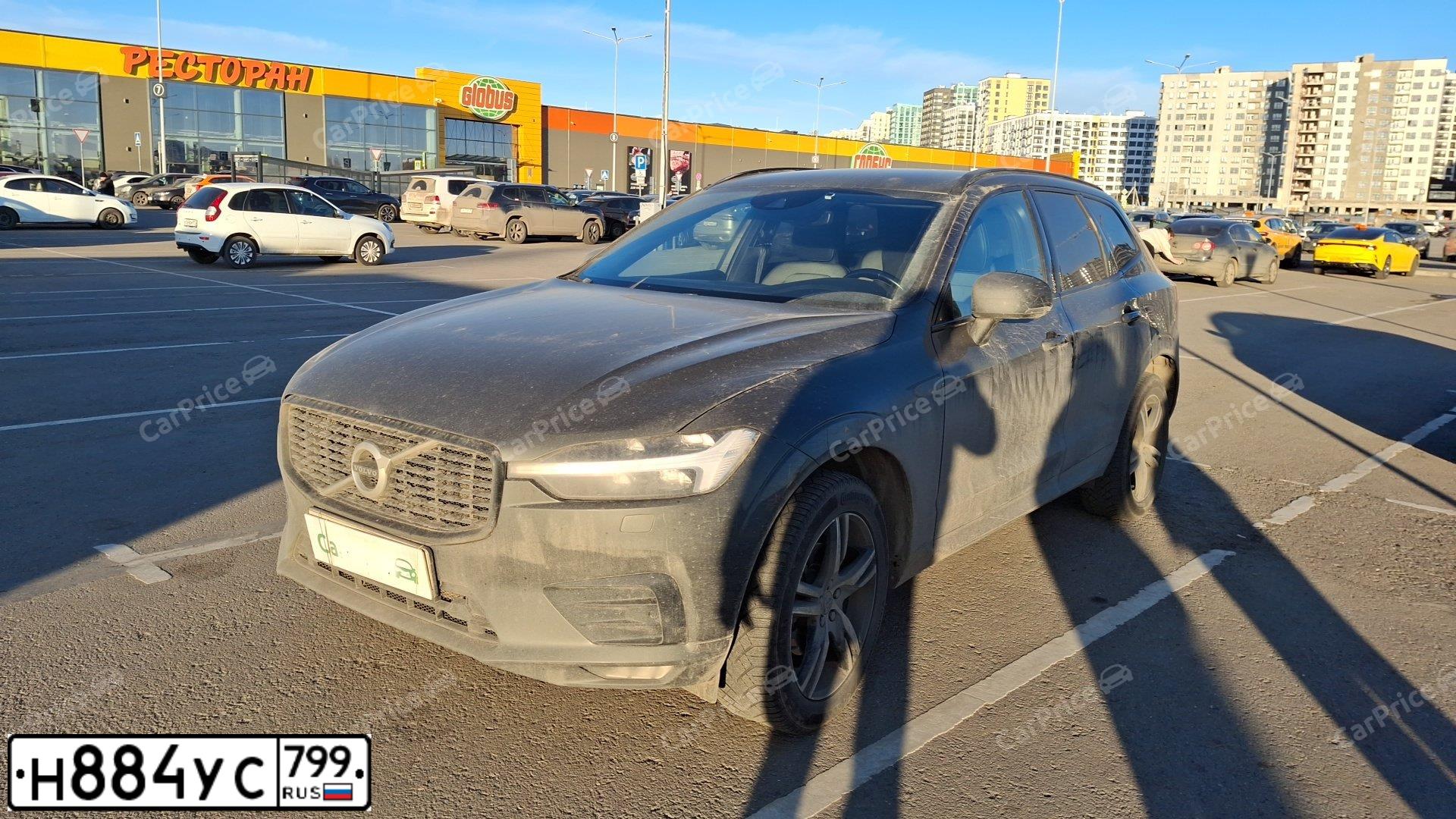 Фото автомобиля VOLVO XC60, 2021 — госномер Е988ВВ550. Цвет: СЕРЫЙ