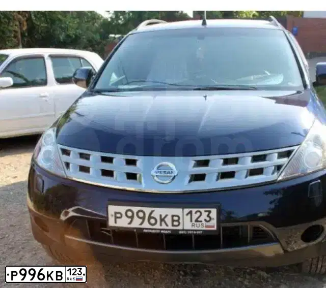 Фото автомобиля NISSAN MURANO, 2005 — госномер М002ХМ23. Цвет: ФИОЛЕТОВЫЙ