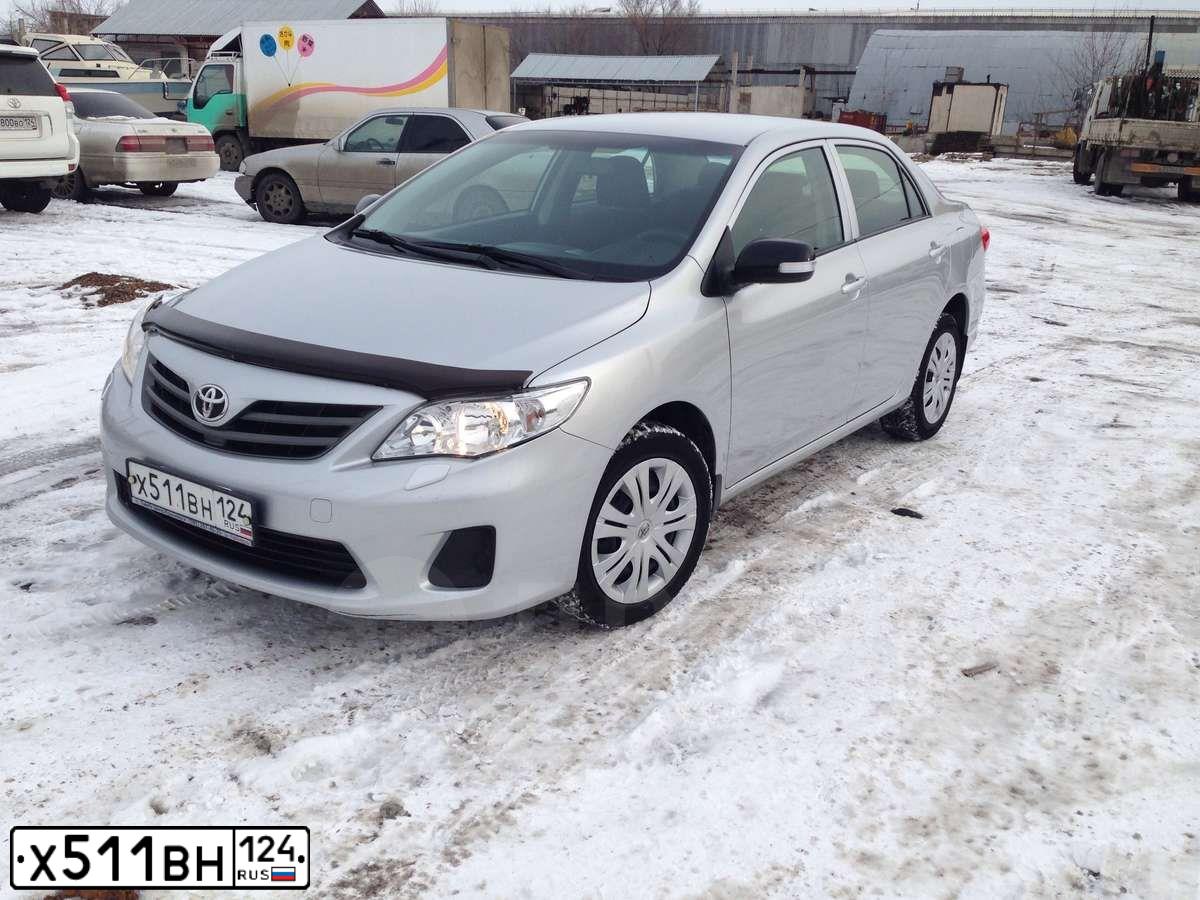 Фото автомобиля TOYOTA COROLLA, 2010 — госномер Х511ВН124. Цвет: СЕРЫЙ
