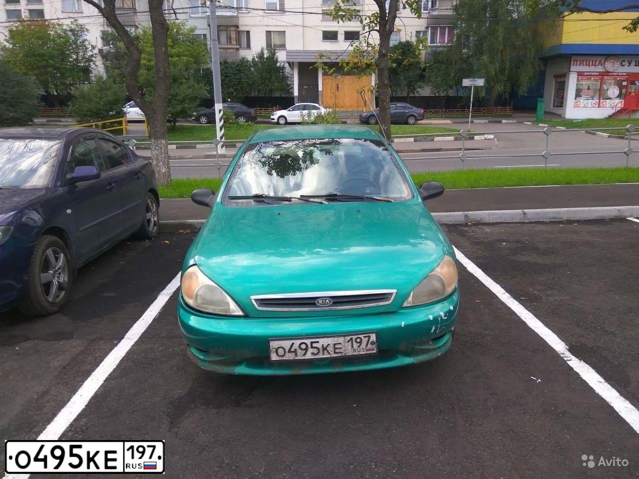 Фото автомобиля KIA RIO, 2001 — госномер А653ТВ92. Цвет: ЗЕЛЕНЫЙ