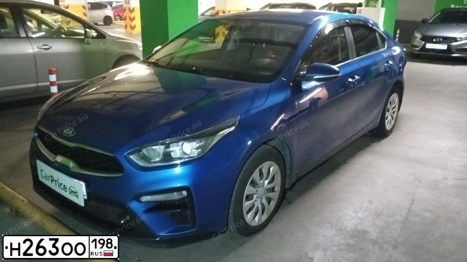 Фото автомобиля KIA CERATO, 2020 — госномер Е762РХ147. Цвет: синий