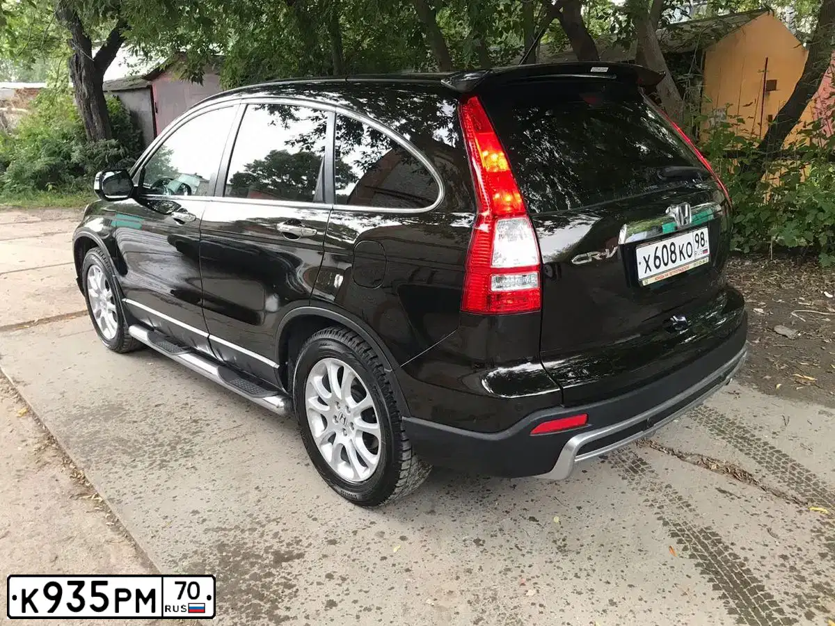 Фото автомобиля HONDA CR-V, 2014 — госномер А264РХ198. Цвет: ЧЕРНЫЙ
