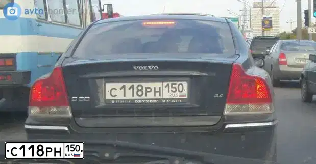 Фото автомобиля VOLVO S60, 2005 — госномер Т585ТТ90. Цвет: ЧЕРНЫЙ