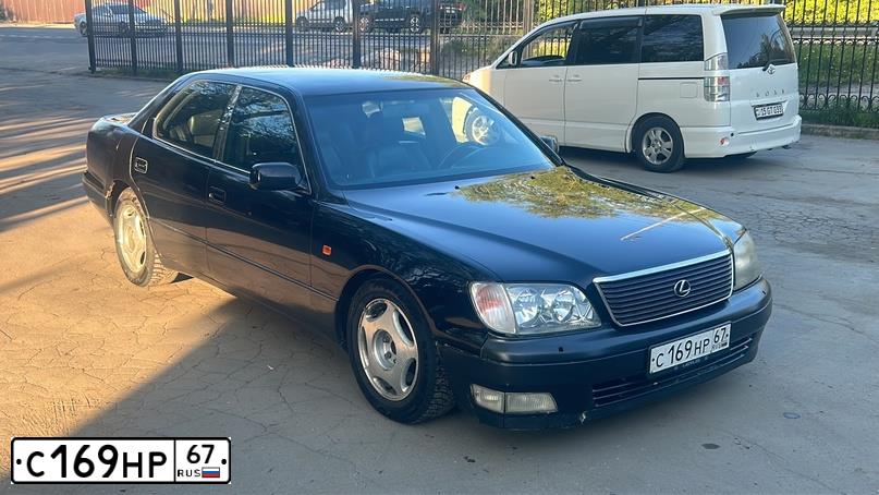 Фото автомобиля LEXUS LS, 1999 — госномер С169НР67. Цвет: ЧЕРНЫЙ МЕТАЛЛИК