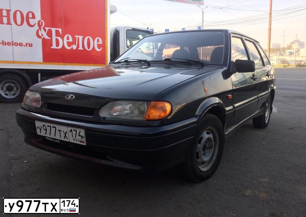 Фото автомобиля LADA 2114 SAMARA, 2006 — госномер У977ТХ174. Цвет: ГРАФИТОВЫЙ МЕТАЛЛИК