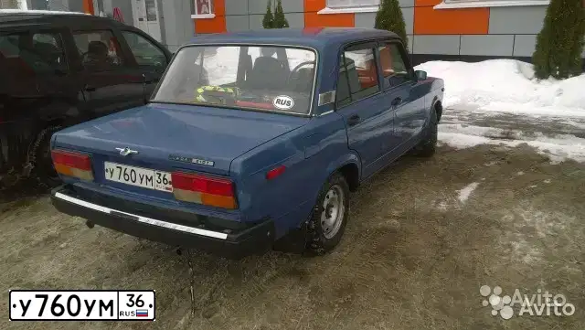 Фото автомобиля LADA 2107, 2006 — госномер У760УМ36. Цвет: СИНИЙ