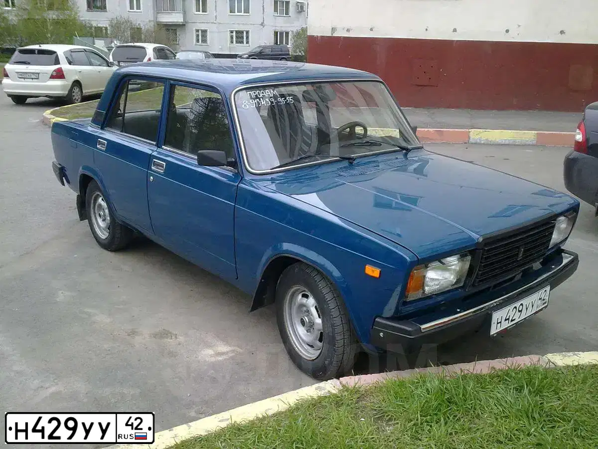 Фото автомобиля LADA 2107, 2008 — госномер К430ОО142. Цвет: СИНЕ-ЗЕЛЕНЫЙ