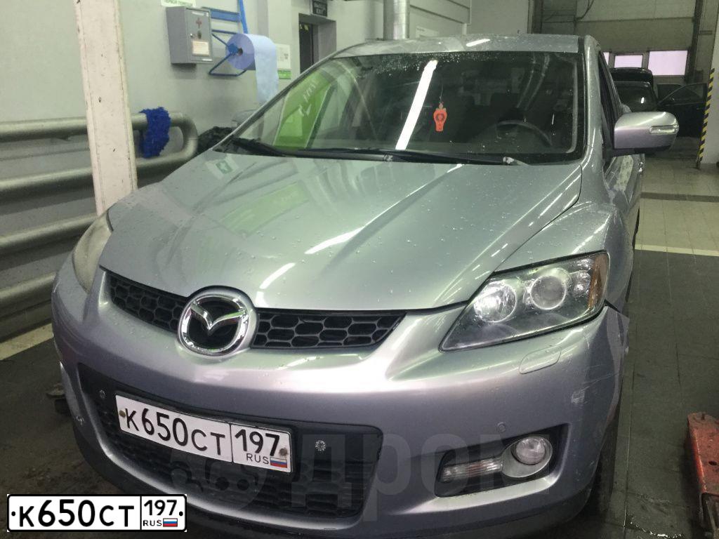Фото автомобиля MAZDA CX-7, 2008 — госномер У144АХ04. Цвет: Серый
